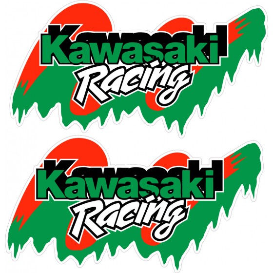 2x Kawasaki Racing Stickers...