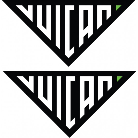 2x Kawasaki Vulcan Logo...
