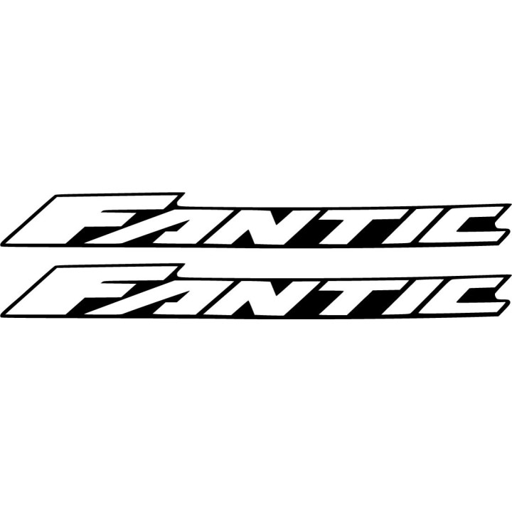 Fantic Logo Outline Die Cut Stickers Decals - DecalsHouse