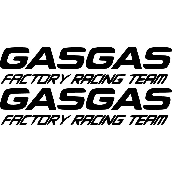 Gas Gas Factory Racing Team Die Cut Stickers Decals - DecalsHouse