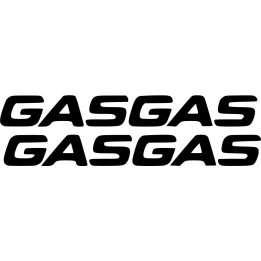 Gas Gas Lettering Logo Die Cut Stickers Decals - DecalsHouse