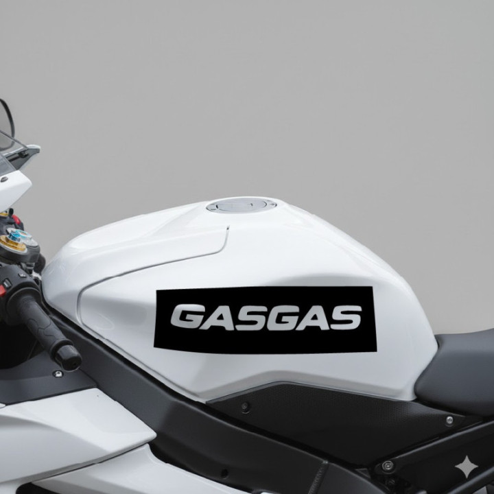Gas Gas Logo Die Cut Style 2 Stickers Decals - DecalsHouse