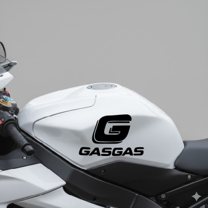 Gas Gas Logo Die Cut Style 3 Stickers Decals - DecalsHouse