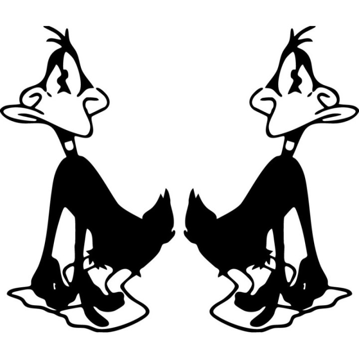 Daffy Duck Stickers – Looney Tunes Decals (2-Pack)