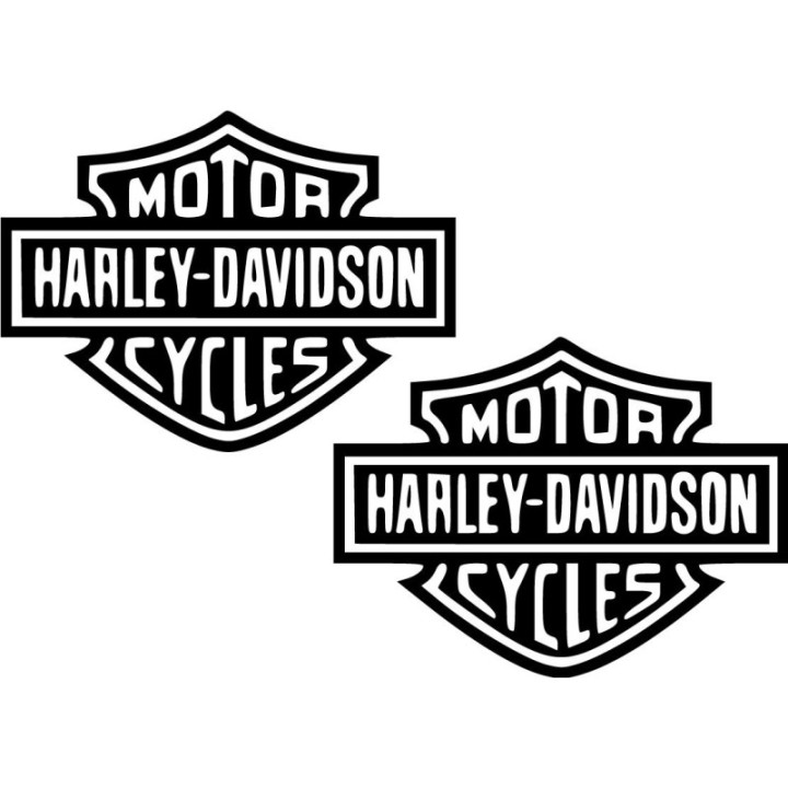 Harley-Davidson Stickers – Cruiser Motorcycle Vinyl Decals (2-Pack)