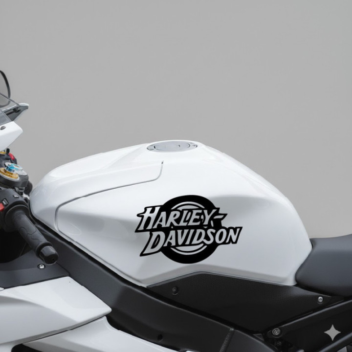 Harley Davidson Logo Die Cut Style 3 Stickers Decals - DecalsHouse
