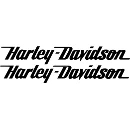 Harley-Davidson Lettering Style 2 Cruiser Stickers – Motorcycle Decals (2-Pack)