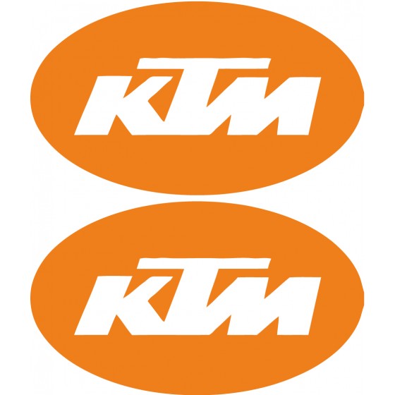 Ktm Logo Oval Stickers Decals