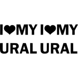 I Love My Ural Die Cut Stickers Decals - DecalsHouse