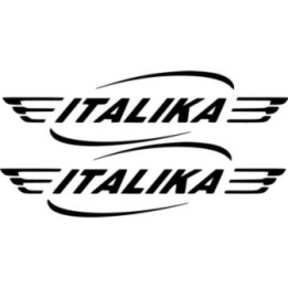 Italika Logo Lettering Die Cut Style 2 Stickers Decals - DecalsHouse