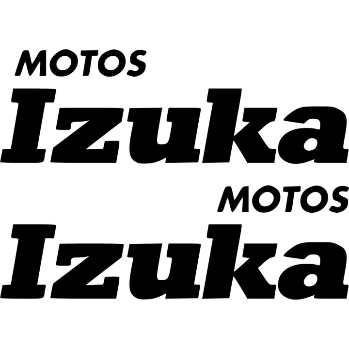 Izuka Logo Lettering Die Cut Stickers Decals - DecalsHouse