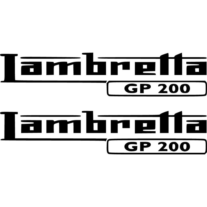 Lambretta Gp 200 Die Cut Stickers Decals - DecalsHouse