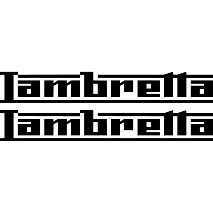 Lambretta Logo Die Cut Lettering Stickers Decals - DecalsHouse