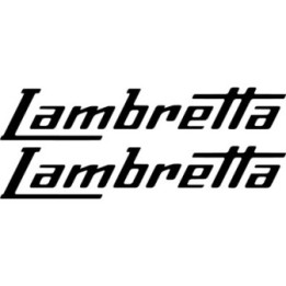 Lambretta Logo Die Cut Lettering Style 2 Stickers Decals - DecalsHouse