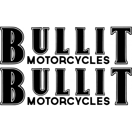 Bullit Logo Die Cut Stickers Decals - DecalsHouse