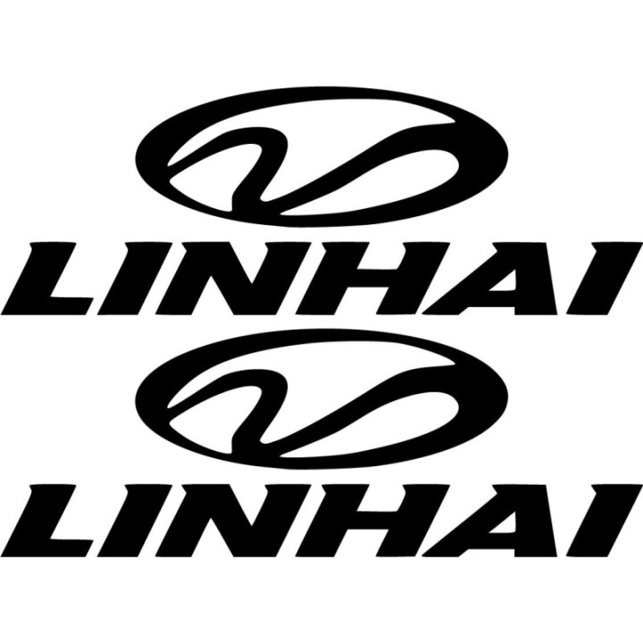 Linhai Logo Style 2 Stickers – ATV UTV Quad Motorcycle Decals (2-Pack)