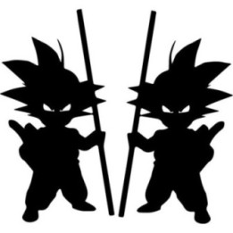 Dragon Ball Z Kid Goku Stickers – DBZ Anime Decals (2-Pack)