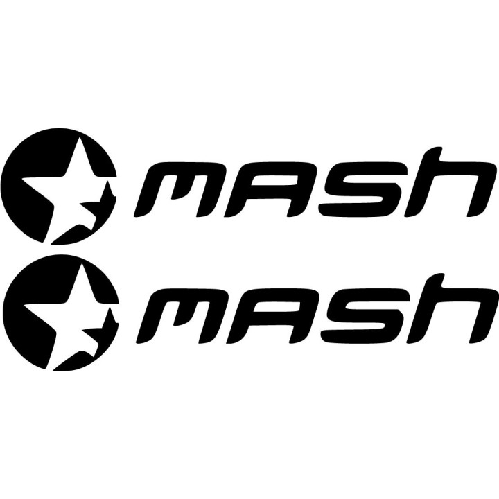 Mash Logo Die Cut Style 2 Stickers Decals - DecalsHouse