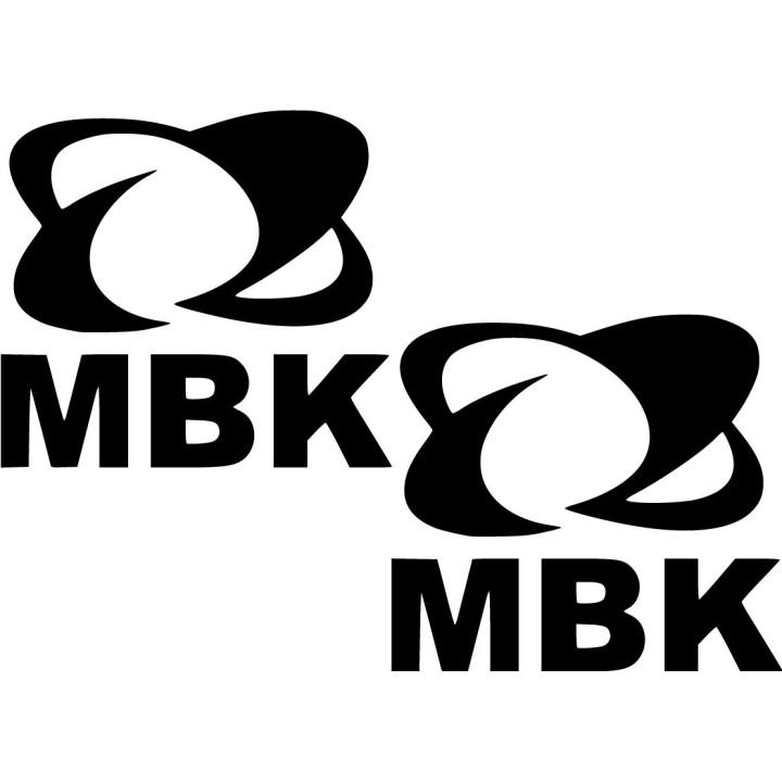 Mbk Logo Die Cut Style 2 Stickers Decals - DecalsHouse