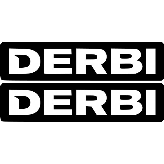 2x Derbi Logo Die Cut Style...