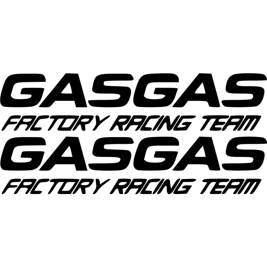 Gas Gas Factory Racing Team Die Cut Stickers Decals - DecalsHouse