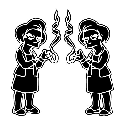 Edna Krabappel Stickers – Simpsons Decals (2-Pack)