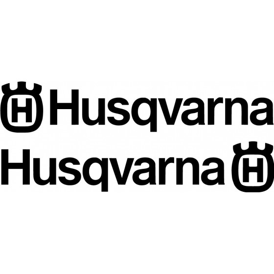 2x Husqvarna Logo Die Cut...