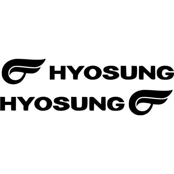 2x Hyosung Logo Die Cut...
