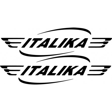 Italika Logo Lettering Die Cut Style 2 Stickers Decals - DecalsHouse