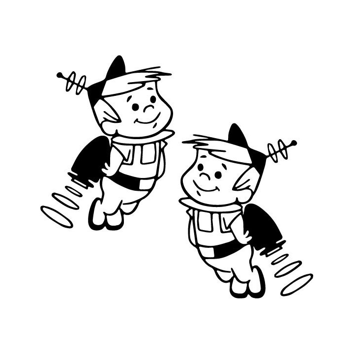 Elroy Jetson Stickers – The Jetsons Cartoon Decals (2-Pack)
