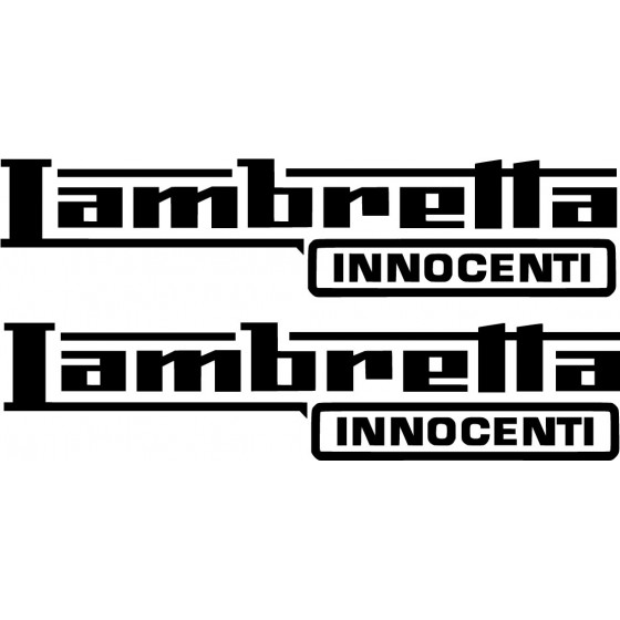 Lambretta Innocenti Die Cut...