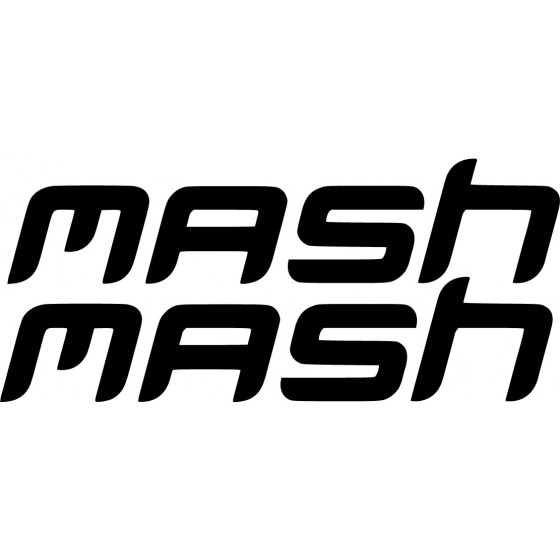 Mash Logo Die Cut Lettering...