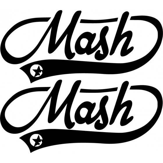 2x Mash Logo Die Cut...