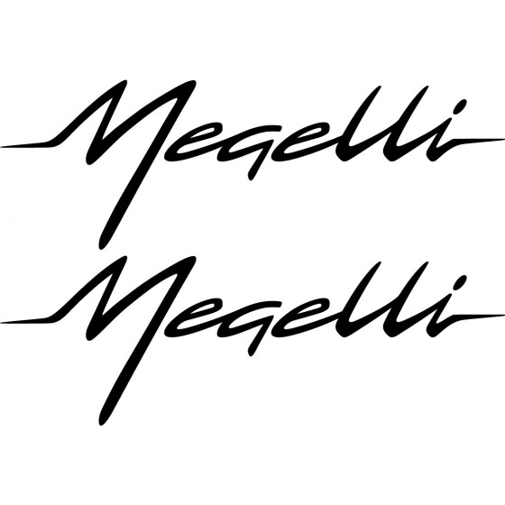 2x Megelli Logo Die Cut...