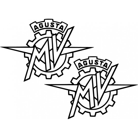 2x Mv Agusta Logo Die Cut...