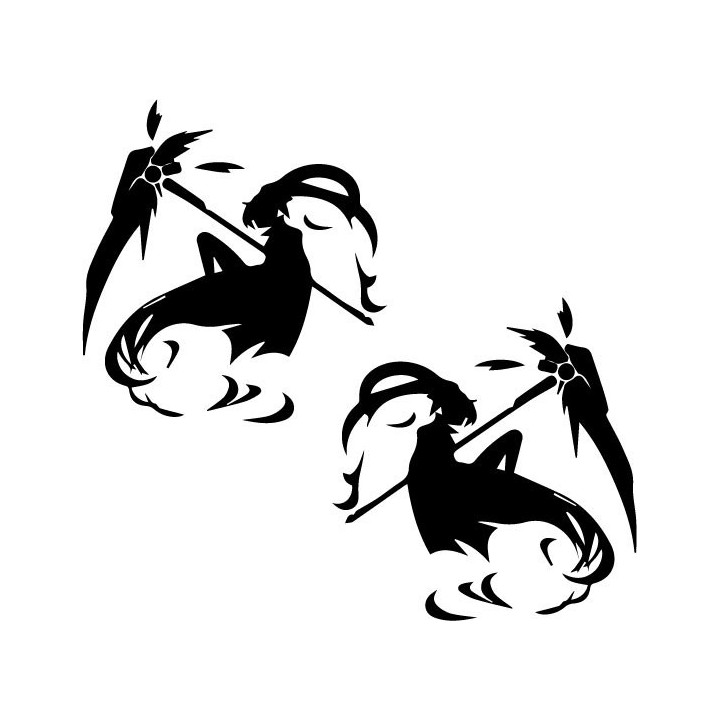 Fate Testarossa Stickers – Nanoha Anime Decals (2-Pack)