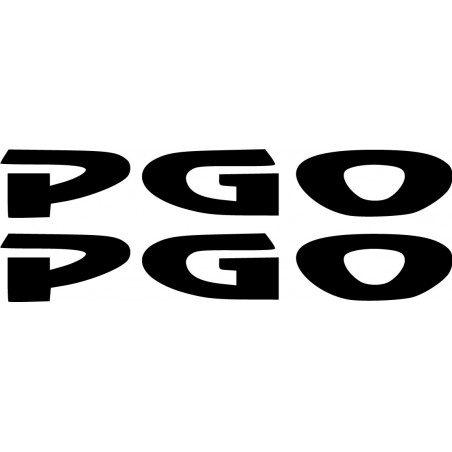 Pgo Logo Die Cut Lettering Stickers Decals Decalshouse