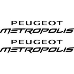 Peugeot Metropolis Stickers – 400 Three-Wheel Scooter Decals (2-Pack)