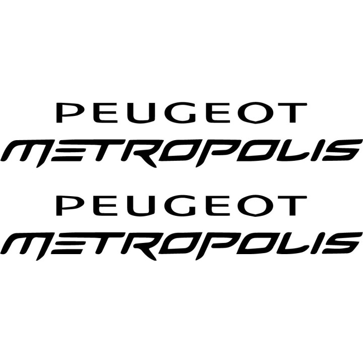 Peugeot Metropolis Stickers – 400 Three-Wheel Scooter Decals (2-Pack)