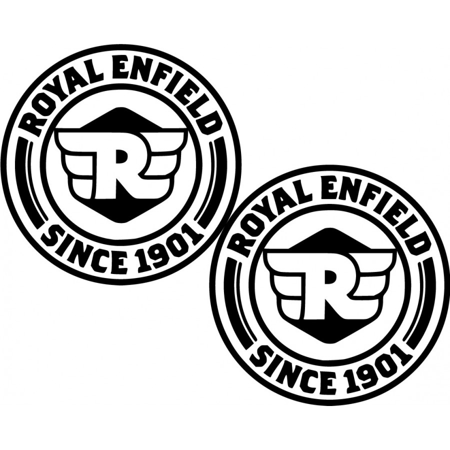 stickerbuy RE Logo Compatible for Royal Enfield Bullet Sticker- Classic 350  Bike,Chaise,Rear,Sides,Bumper Sportive Sticker_(Black) : Amazon.in: Car &  Motorbike