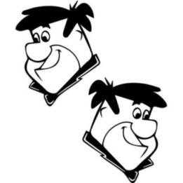 Fred Flintstone Stickers – Yabba Dabba Doo Decals (2-Pack)
