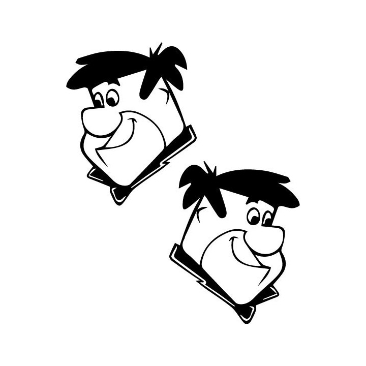 Fred Flintstone Stickers – Yabba Dabba Doo Decals (2-Pack)