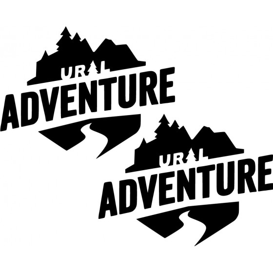 2x Ural Logo Adventure Die...