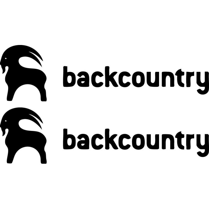 Backcountry Stickers – Off-Piste Ski Touring Splitboard Outdoor Decals (2-Pack)