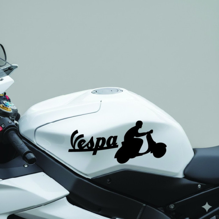 Piaggio Vespa Logo Die Cut Style 2 Stickers Decals - DecalsHouse