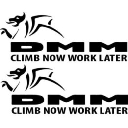 DMM Climb Now Work Later Vinyl Stickers 2-Pack