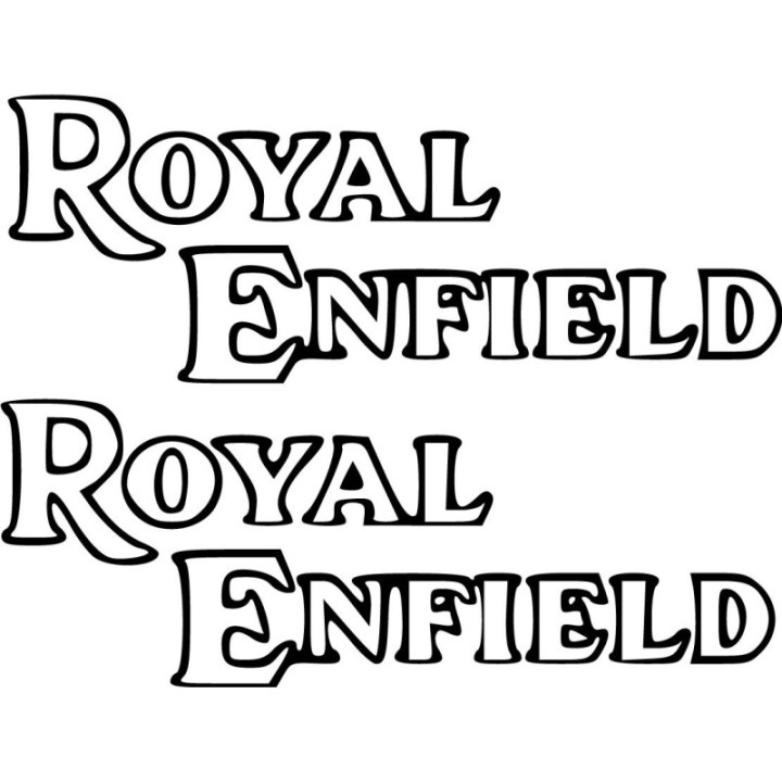 Royal Enfield Logo Outline Die Cut Stickers Decals - DecalsHouse