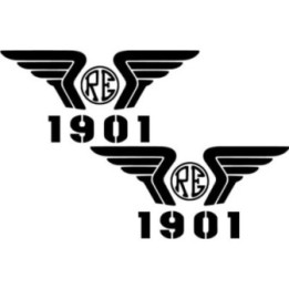 Royal Enfield Logo Wings Die Cut Stickers Decals - DecalsHouse