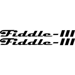 Sym Fiddle 3 Die Cut Stickers Decals - DecalsHouse