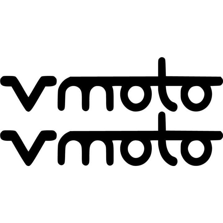 Vmoto Logo Die Cut Stickers Decals - DecalsHouse